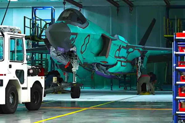 Germany’s first F-35A has entered the stealth finishing stage at Lockheed Martin’s Fort Worth facility, moving the Luftwaffe’s inaugural fifth-generation fighter closer to first flight and delivery (Picture source: Lockheed Martin)