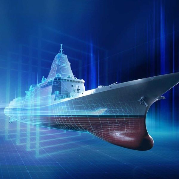 The KDDX is a future class of six South Korean guided-missile destroyers combining a Korean combat system and sonar with 48 KVLS-I and KVLS-II cells and a full electric propulsion system combining two LM2500+G4 gas turbines with permanent-magnet motors. (Picture source: Hanwha Ocean)