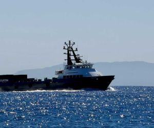 The demonstration paired HD Korea Shipbuilding & Offshore Engineering’s VAone system, derived from the Avikus HiNAS Prime navigation suite, with Anduril's Lattice command architecture to manage uncrewed vessel operations. (Picture source: HD Hyundai)
