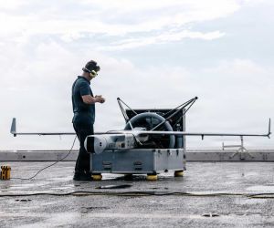 Taiwan's planned 280-drone purchase exceeds the roughly 250 V-BATs Shield AI had delivered cumulatively to all customers worldwide by late 2024, meaning a single Taiwanese order would be larger than the manufacturer's previous annual delivery rate. (Picture source: U.S. Marine Corps)