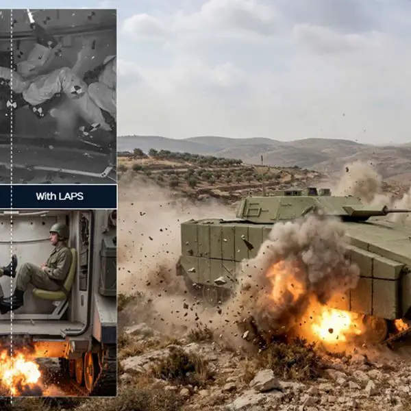 Plasan presents LAPS, ATHENA, and TAPS, three armored vehicle survivability systems designed to reduce casualties from mine blasts, RPGs, EFPs, kinetic penetrators, artillery fragments, and top-attack munitions (Picture source: Plasan).
