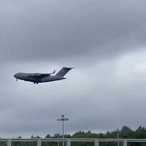 CIA Director John Ratcliffe flew to Moscow aboard the first U.S. Air Force C-17 to visit the Russian capital in nine years to warn Russia against further military mobilization and actions testing NATO resolve, while seeking Moscow’s help in pressuring Iran to reopen the Strait of Hormuz. (Picture source: Telegram/CyberspecNews)