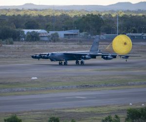 Several U.S. Air Force B-52H Stratofortress strategic bombers assigned to the 2nd Bomb Wing have been deployed to Royal Australian Air Force Base Tindal in northern Australia for Bomber Task Force 26-3. (Picture source: US Air Force)