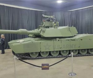 M1E3 Abrams prototype unveiled by the U.S. Army in Detroit in January 2026, showcasing the future direction of the next-generation U.S. Army main battle tank.