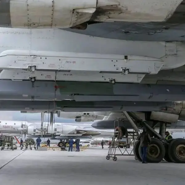 The Kh-101, also transliterated as Ch-101 and designated AS-23 Kodiak by NATO, is a conventionally armed air-launched cruise missile carried principally by Russian Tu-95MS and Tu-160 strategic bombers. (Picture source: Russian MoD)
