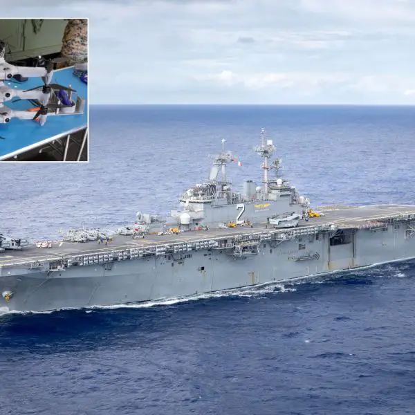During the transit, the platform printed more than 1,000 items. Some were used to produce the 12 Squall drones, while others supported mechanical testing and repairs required by the crew. Service members took part in both manufacturing and assembly (Picture source: US DoD/Firestorm Labs)