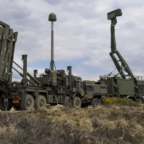 The proposed £10 billion Britannia Shield integrated air and missile defense network would protect military bases and critical infrastructure from missiles and drones by combining radar surveillance aircraft, ground-based interceptors, laser weapons, and counter-drone systems. (Picture source: UK MoD)
