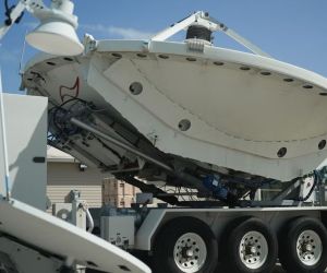 The Meadowlands system is a compact and mobile configuration of the U.S. Space Force Counter Communications System designed to disrupt adversary satellite communications through ground-based radio-frequency effects. (Picture source: US DoD)