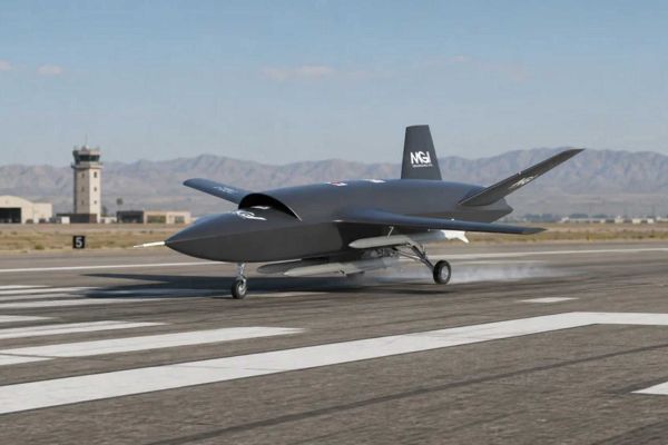 The T-022 Vortex is considerably shorter than the fighters it would support in combat, including the Eurofighter Typhoon and the F-35A, while its narrower span reduces structural mass and drag but also limits the internal volume available. (Picture source: MGI Engineering)