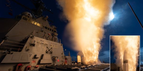A Standard Missile-3 Block IIA interceptor launches from the U.S. Navy Arleigh Burke-class destroyer USS McCampbell (DDG 85) during a test off the Pacific Missile Range Facility.
