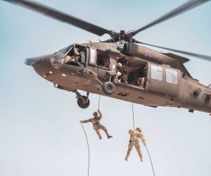 The U.S. Army uses the UH-60 Black Hawk as its primary tactical utility transport helicopter to conduct air assaults, move infantry squads, deliver battlefield supplies, execute medical evacuations, and provide general support during combat and stability operations. (Picture source: US DoD)