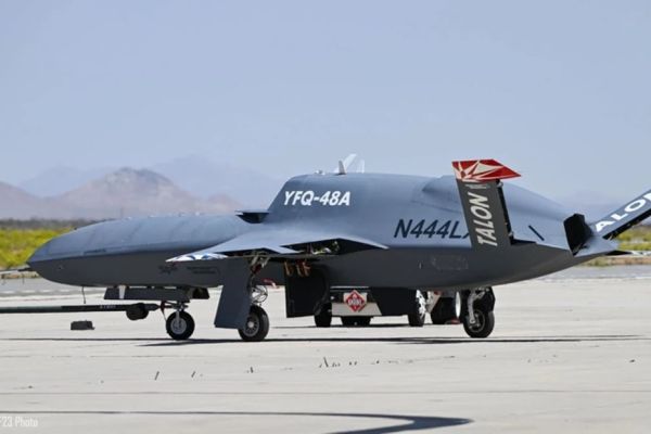 YFQ-48A Talon Blue autonomous collaborative combat aircraft Northrop Grumman United States specifications technical review data fact sheet pictures video