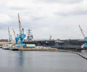 The current construction planning for the USS William J. Clinton (CVN-82) involves long-lead material procurement, starting in 2026, followed by a planned keel laying in 2027, launch in 2032, and commissioning by 2036. (Picture source: US Navy)