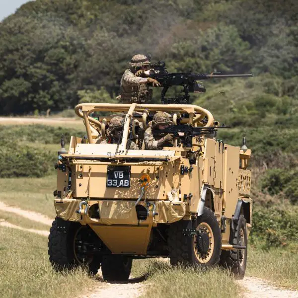 The UK Ministry of Defence awarded the first contract in February 2023 for 70 Jackal 3 vehicles, after transferring dozens of vehicles to Ukraine, and then ordered 53 additional Jackal 3 Extenda 6x6 for the entire second tranche. (Picture source: UK MoD)