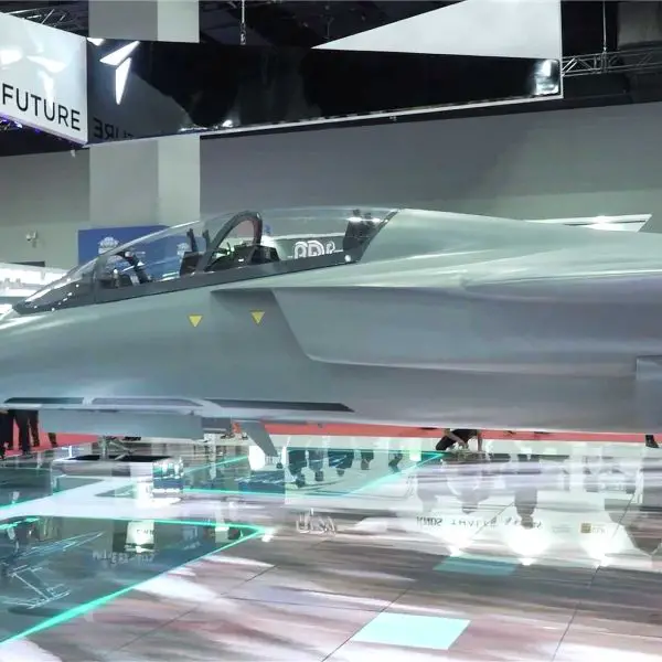 Hürjet Advanced Jet Trainer displayed by Turkish Aerospace Industries at DSA 2026, highlighting Türkiye’s next-generation pilot training capability in Malaysia.
