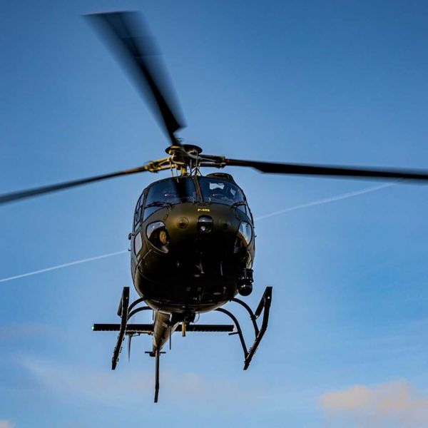 On September 14, 2026, a Russian frigate fired two pyrotechnic flares toward a Danish AS550 Fennec conducting photographic identification in international waters south of Gedser, prompting the helicopter to break away without injuries or damage. (Picture source: Danish MoD)