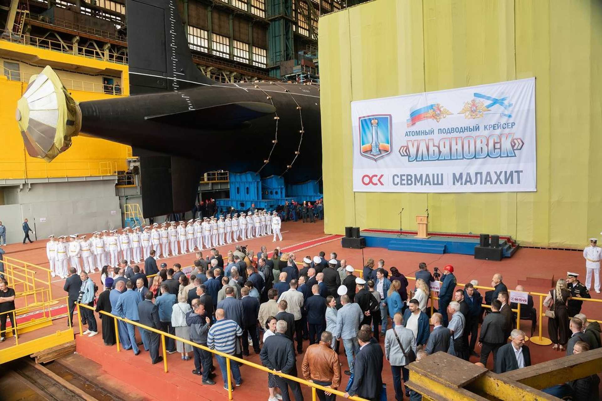 The Ulyanovsk is planned for the Northern Fleet, whose Yasen submarines operate from Zapadnaya Litsa on the Kola Peninsula, close to the Barents Sea, Norwegian Sea, Arctic Ocean, and routes leading into the North Atlantic. (Picture source: Sevmash)