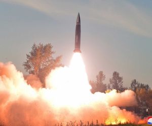 The KN-30 is more dangerous for Ukraine because this North Korean ballistic missile possesses a longer range of 600 to 900 km, allowing strikes from farther inside Russia with potentially several times the explosive payload of the KN-23 and KN-24. (Picture source: KCNA)