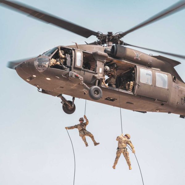The U.S. Army uses the UH-60 Black Hawk as its primary tactical utility transport helicopter to conduct air assaults, move infantry squads, deliver battlefield supplies, execute medical evacuations, and provide general support during combat and stability operations. (Picture source: US DoD)