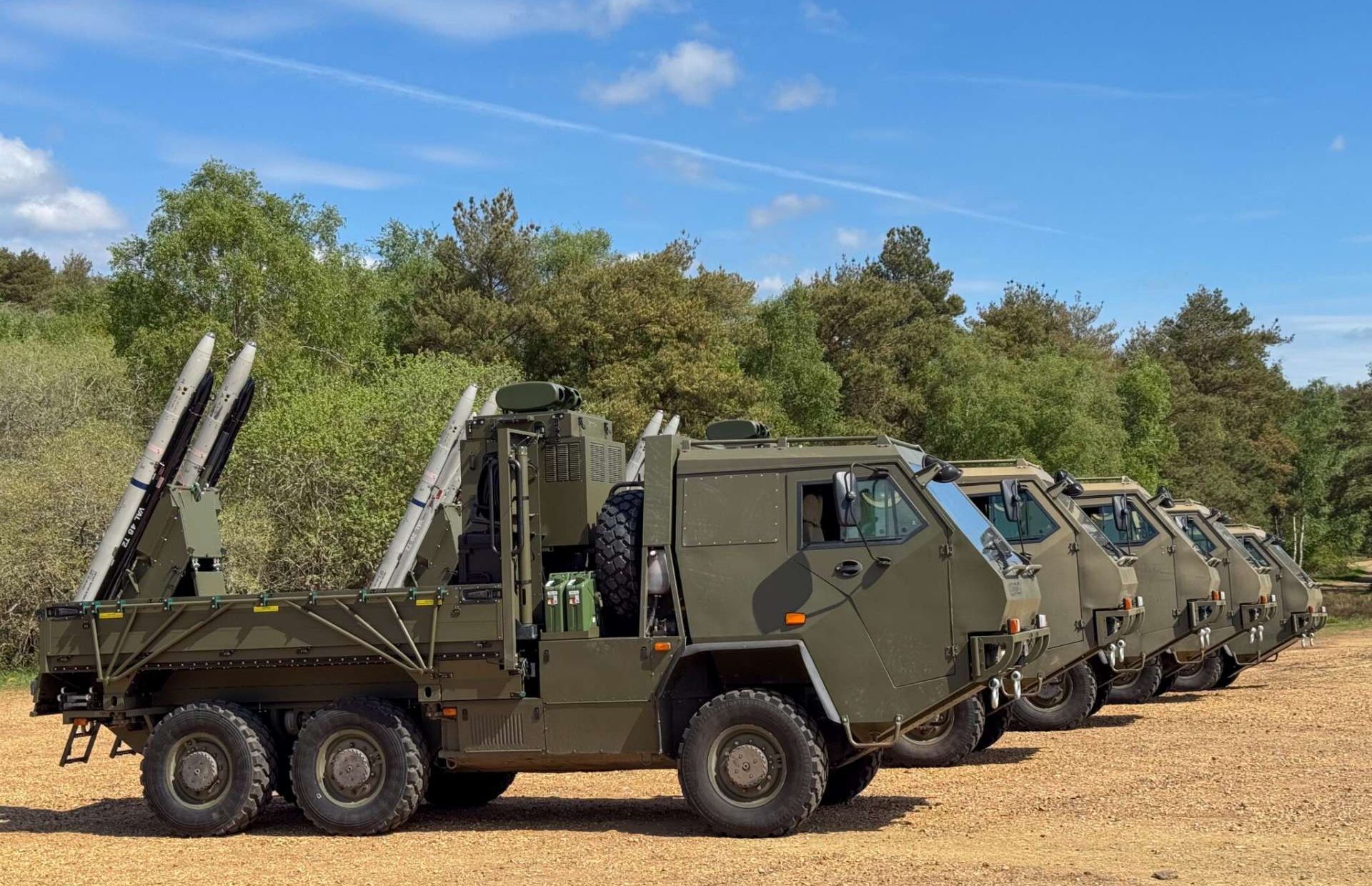 UK-supplied Raven and Gravehawk air-defence systems deployed in Ukraine combine high-mobility launch platforms with infrared-guided air-to-air missiles adapted for ground use, enabling rapid engagement of drones, helicopters, and low-flying aircraft while strengthening short-range and point air defence against Russian aerial threats (Picture source: UK MoD).