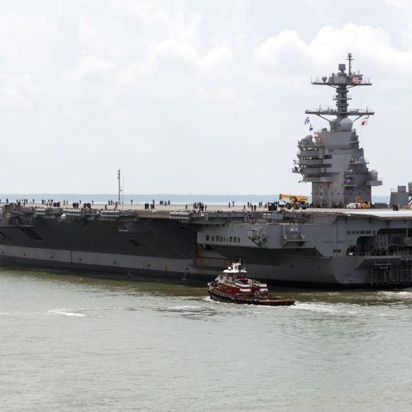 John F. Kennedy had departed from its Newport News Shipbuilding division to begin acceptance trials, stating that the campaign would test and evaluate key ship systems and components at sea (Picture source: HII)