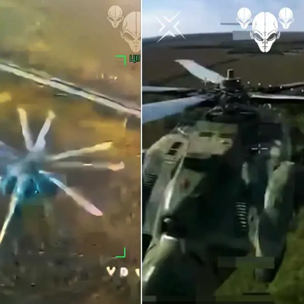 The two attacks show how Ukraine is increasingly using its relatively inexpensive FPV drones to threaten Russian attack helicopters that were previously able to freely fire guided missiles against Ukrainian forces from inside Russian territory. (Picture source: ZSU_115OMBr)