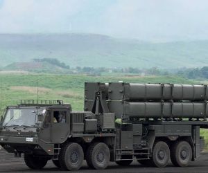 The Type 25 Surface-to-Ship Guided Missile (25SSM) was first publicly unveiled in its operational launcher configuration on October 3, 2026, at JGSDF Camp Kengun in Kumamoto. (Picture source: Japanese MoD)
