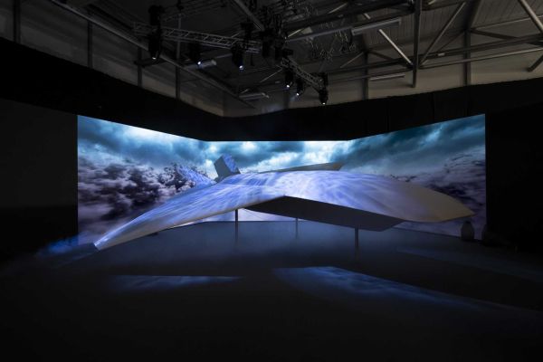 BAE Systems unveils its Collaborative Combat Aircraft concept during the Farnborough International Airshow 2026, highlighting the growing role of autonomous human-machine teaming in future air combat operations.