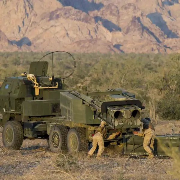 The U.S. Army is preparing industry to produce up to 19,002 GMLRS rockets annually, expanding the precision-fire capacity available to HIMARS and M270 units (Picture Source: USMC)