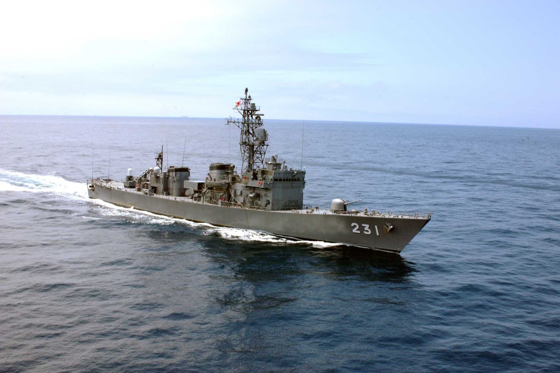 The six Abukuma-class destroyer escorts were intended for local escort groups and coastal sea-lane defense during the late Cold War, when the central threat was Soviet submarine activity in waters surrounding Japan. (Picture source: Japanese MoD)