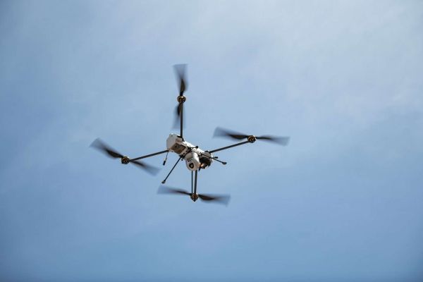 U.S. special operations forces tested a C100 quadcopter carrying a STAG-5 laser designator to guide precision mortar strikes beyond the standard range of a 120 mm mortar (Picture Source: Leonardo DRS)