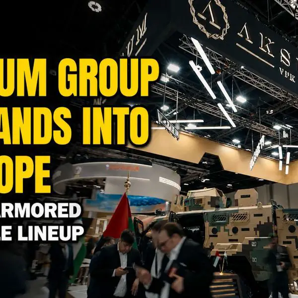 Aksum Group presented its land and maritime protected mobility portfolio at Eurosatory 2026, outlining a European expansion strategy based on armored vehicles, armored boats, ballistic glass, and steel engineering capabilities (Picture source: Army Recognition Group).