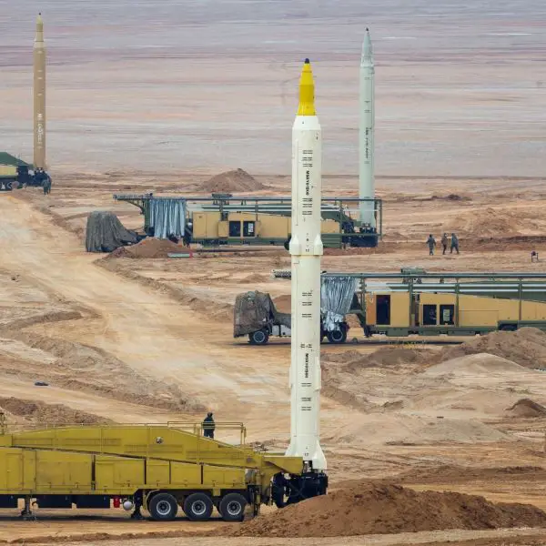 The Sejjil missile during the “Great Prophet 17” (Picture source: Iranian MoD)