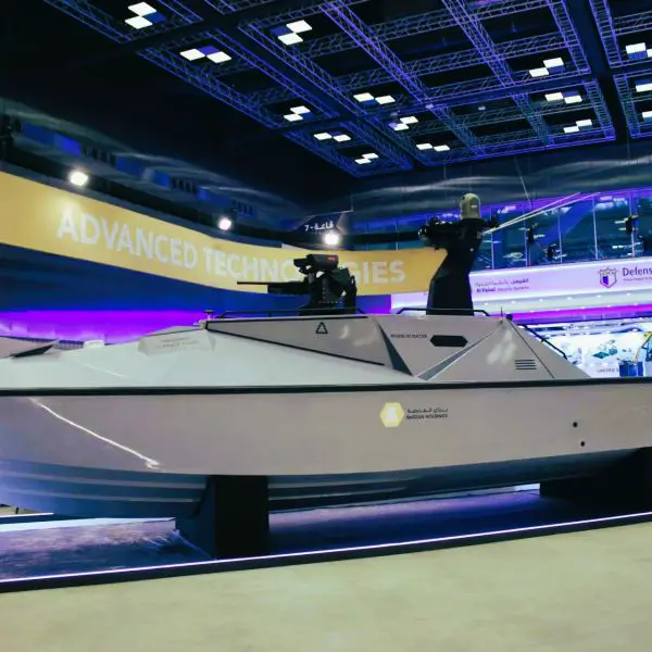 Qatar’s Barzan Holdings has unveiled a domestically developed armed unmanned surface vessel at DIMDEX 2026, underscoring the Gulf state’s growing focus on autonomous maritime security and coastal defense capabilities (Picture Source: Army Recognition Group)