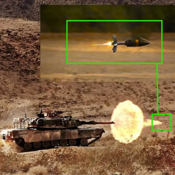 The U.S. Army’s M1147 AMP contract gives M1 Abrams crews a single programmable 120mm round to engage armor, fortifications, infantry, and concealed threats with greater speed and flexibility (Picture Source: U.S. Marines Corps / Northrop Grumman / Edited By Army Recognition Group)