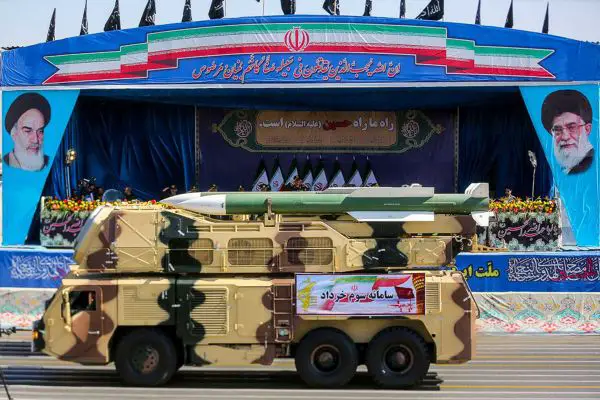 Khordad-3  Sevom Khordad 3rd Khordad medium-to-long-range air defense missile system Iran technical data fact sheet specifications images video