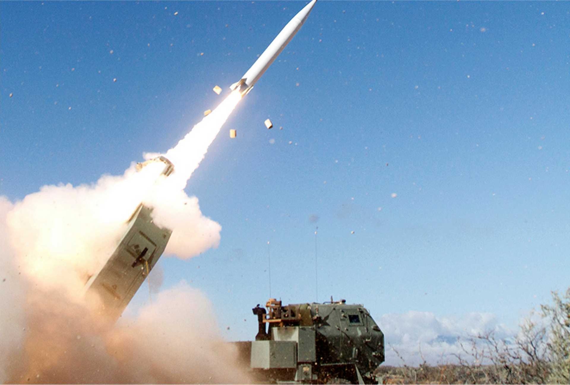 A U.S. Army Precision Strike Missile (PrSM) is launched during a live-fire test, demonstrating the long-range deep-strike capability that the Army plans to expand beyond 1,000 km with future PrSM Increment 4 for HIMARS operations against high-value targets in contested theaters.