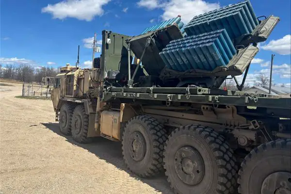 Autonomous Volcano is the U.S. Army's next-generation robotic obstacle emplacement system that combines the M139 Volcano mine dispenser with an autonomous Palletized Load System (PLS) A1 truck, enabling remote or fully autonomous deployment of up to 960 scatterable mines to rapidly create battlefield barriers while keeping combat engineers out of harm's way.