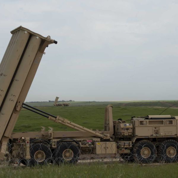 A U.S. Army Terminal High Altitude Area Defense (THAAD) launching station deployed in Israel during a joint U.S.-Israeli exercise on March 4, 2019. Designed to intercept ballistic missiles during their terminal phase of flight, THAAD has become increasingly important to U.S. missile-defense operations as sustained threats from Iran place greater pressure on American interceptor inventories and raise concerns over available stocks for other potential contingencies. (Picture source: U.S. DoD)