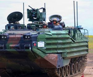 U.S. Marines used Assault Amphibious Vehicles during Sea Breeze 26 in Romania to strengthen NATO amphibious readiness and improve allied coordination in the Black Sea region (Picture Source: USMC)