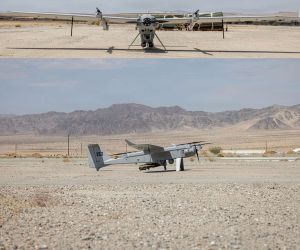 AeroVironment’s JUMP 20-X launches a Switchblade 300 Block 20 during U.S. Marine Corps trials at Twentynine Palms, demonstrating a regimental reconnaissance-and-strike capability at a range of 25 kilometers (Picture source: U.S. DoW).