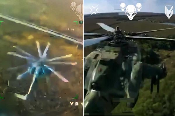 The two attacks show how Ukraine is increasingly using its relatively inexpensive FPV drones to threaten Russian attack helicopters that were previously able to freely fire guided missiles against Ukrainian forces from inside Russian territory. (Picture source: ZSU_115OMBr)