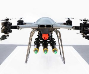 A modified TRV-150 logistics drone intercepted multiple enemy drones using three 70 mm laser-guided APKWS rockets, potentially providing small military units with a new counter-drone capability without relying on fighter jets or attack helicopters. (Picture source: Malloy Aeronautics)