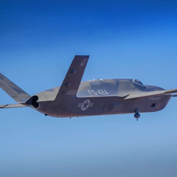 General Atomics has begun full-scale manufacturing of the FQ-42A Collaborative Combat Aircraft, moving the U.S. Air Force’s next-generation uncrewed fighter closer to operational service (Picture Source: General Atomics Aeronautical Systems)