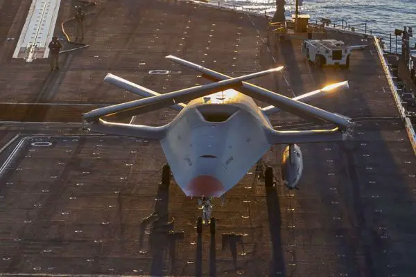 MQ-25A Stingray Boeing carrier-based unmanned aerial refueling aircraft United States Navy specifications technical review data fact sheet pictures video