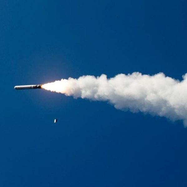 A U.S. Navy Tomahawk cruise missile is launched during a military exercise in 2018, as the Navy prepares to introduce a new bunker-penetrating warhead for the Block Vb variant. (Picture source: U.S. Navy)