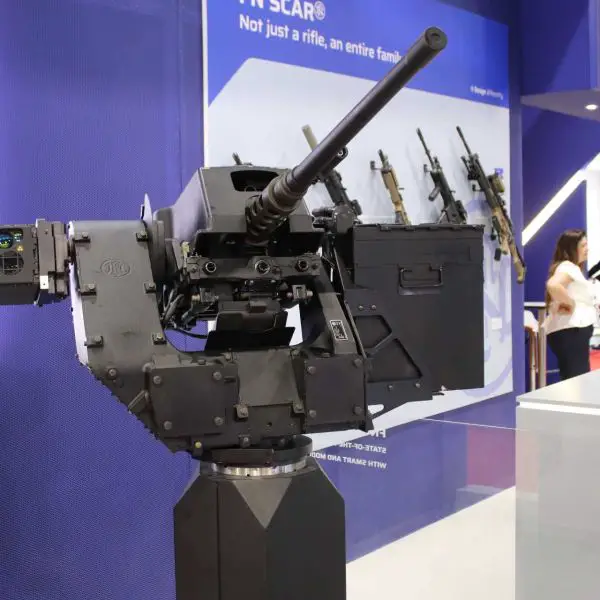 The deFNder Medium brings together the ability to mount weapons from 7.62 mm up to 30 mm, stabilized firing while moving, and wide elevation angles, allowing crews to engage targets from under armor across a wide range of situations. (Picture source: Army Recognition)