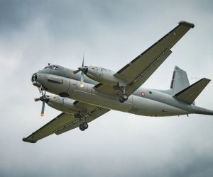 A French Navy Atlantique 2 maritime patrol aircraft in flight. France has deployed the aircraft to Romania to strengthen maritime surveillance and protect commercial shipping and critical energy infrastructure in the western Black Sea. (Picture source: French Navy)
