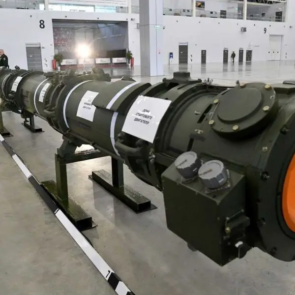 Publicly unveiled in 2019, the 9M729 Novator is a ground-launched cruise missile developed by NPO Novator, capable of carrying either a conventional or nuclear warhead and reaching targets at distances of up to 2,500 kilometers. (Picture source: RIA Novosti)