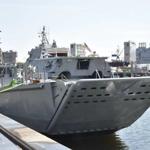 The U.S. Navy is expanding LCU 1700 production across multiple American shipyards to increase heavy-lift capacity for moving vehicles, ammunition and supplies from amphibious ships to shore